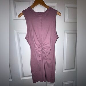 L*Space Dusty Pink Knotted Mini Dress